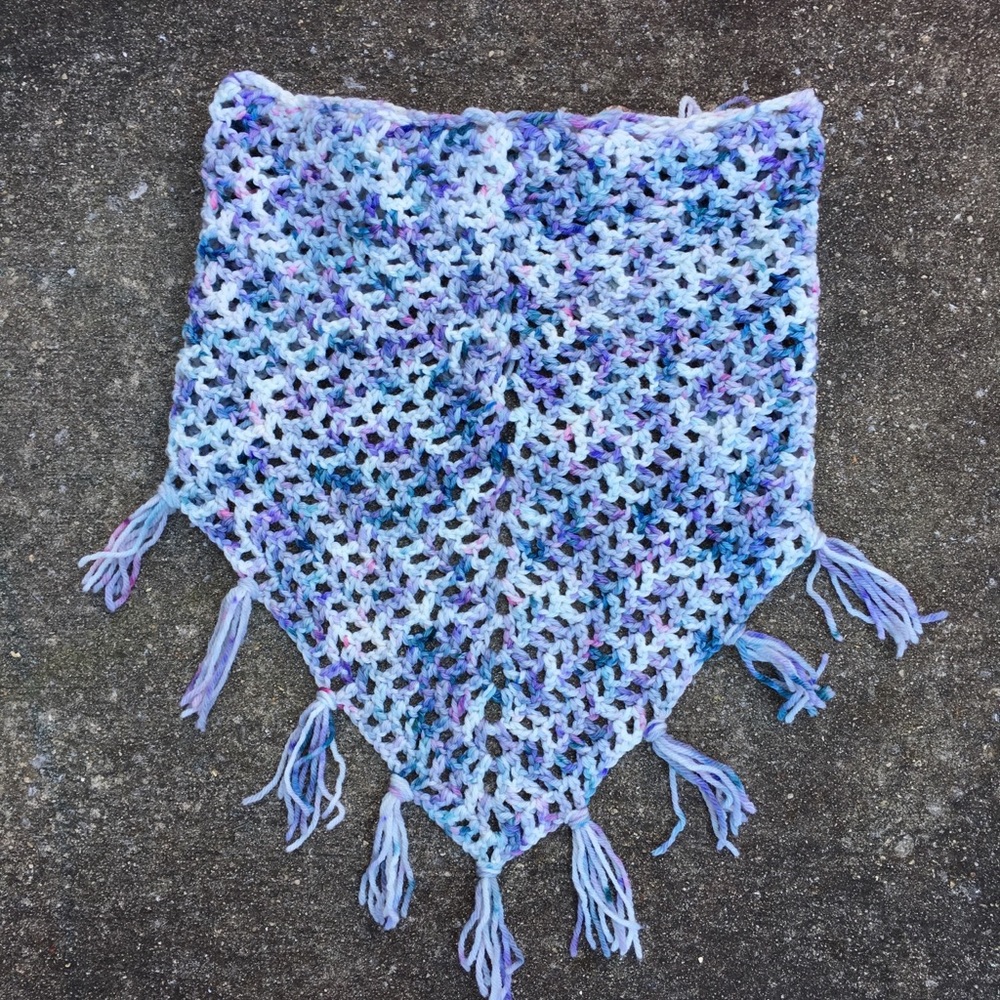 Handmade Crocheted Scarf - Picture 2 of 3